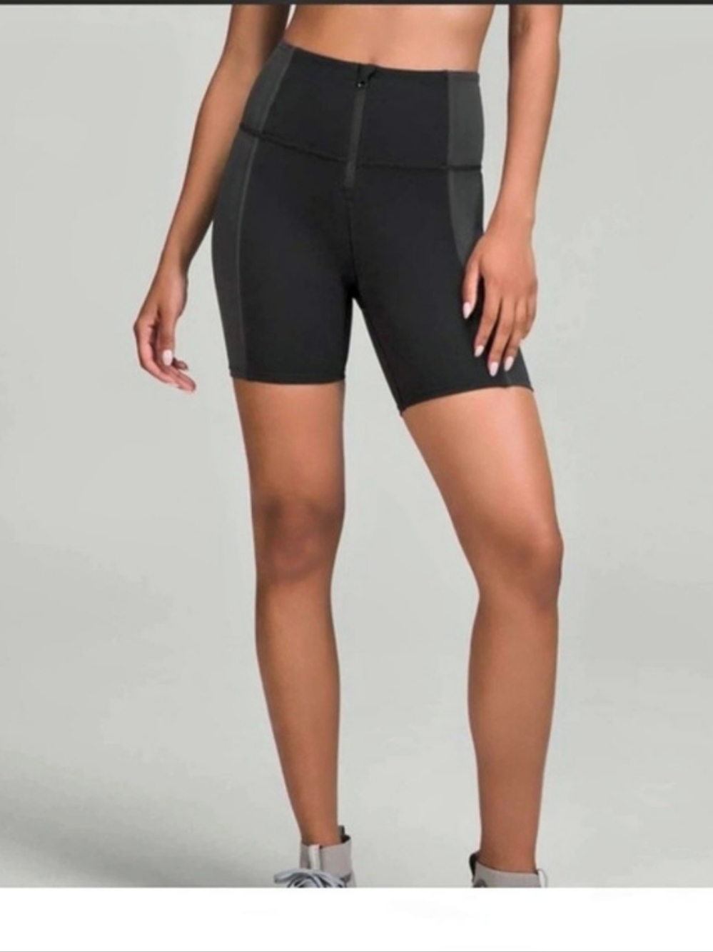 Lululemon Align Ribbed Panel High-Rise Short 8" Black